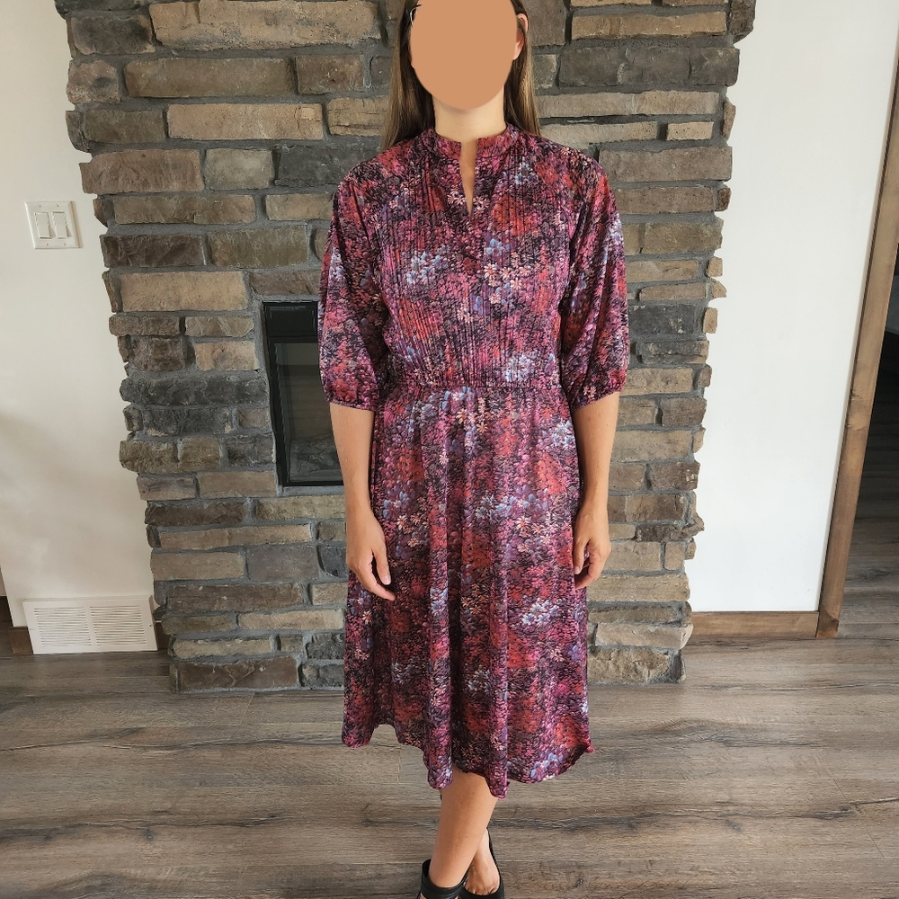 Sheer colourful Vintage Dress